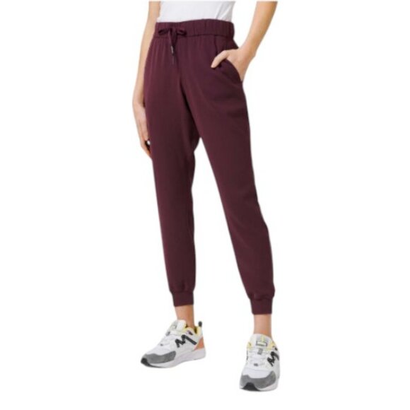 Lululemon maroon 'On The Fly' soft woven jogger pants size 2 - Picture 1 of 12